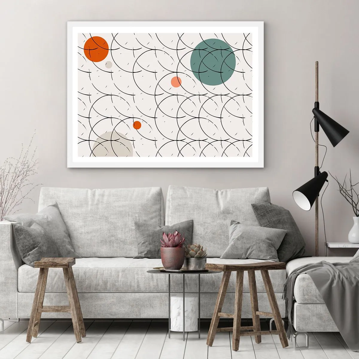 Poszter fekete keretben - A pop-art szellemében - 70x50 cm