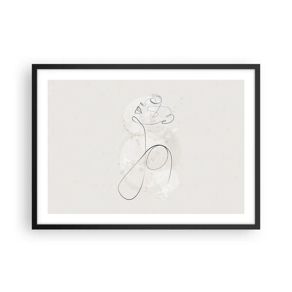 Poszter fehér keretben - A szépség spirálja - 70x50 cm