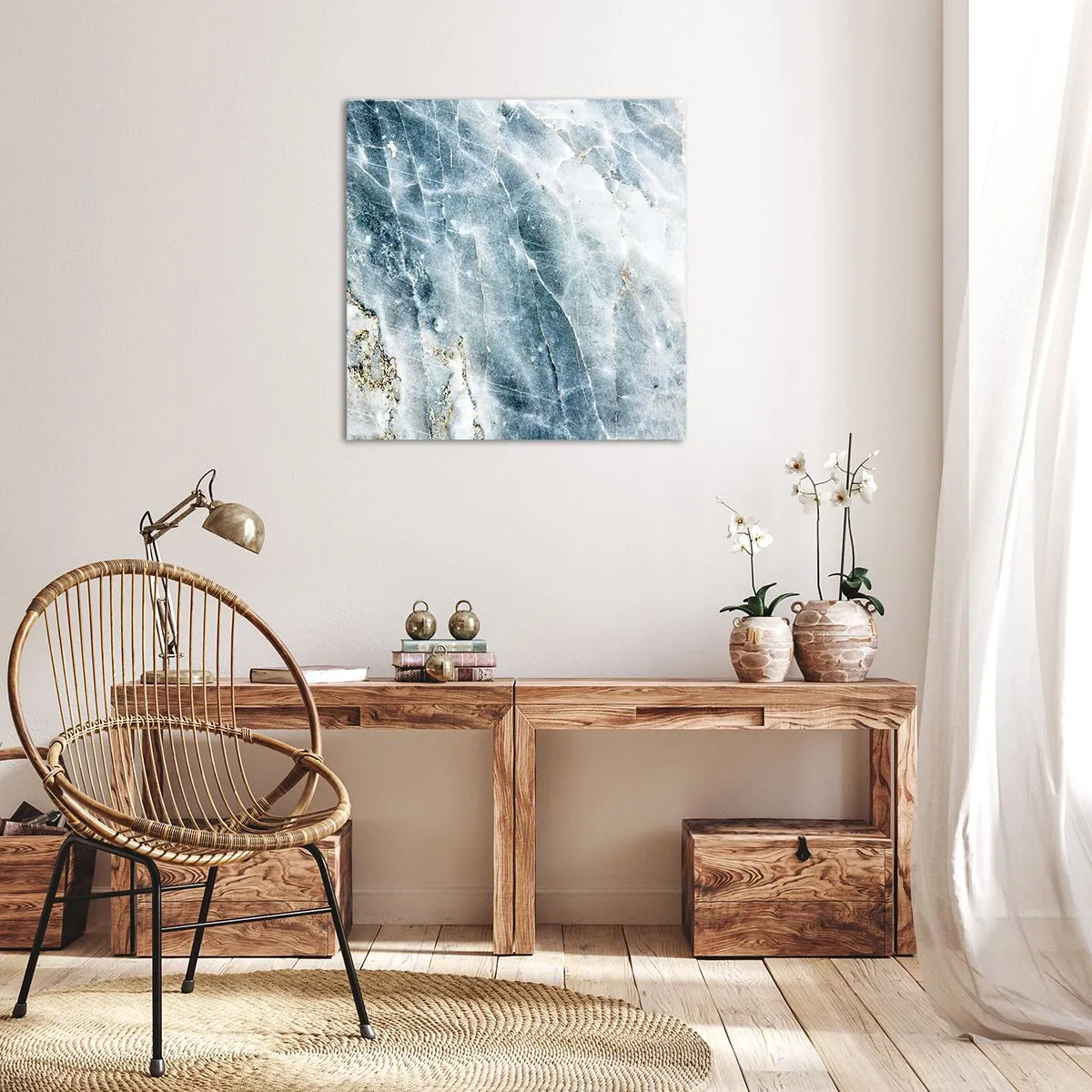 Vászonkép - Jégvilág - 60x60 cm