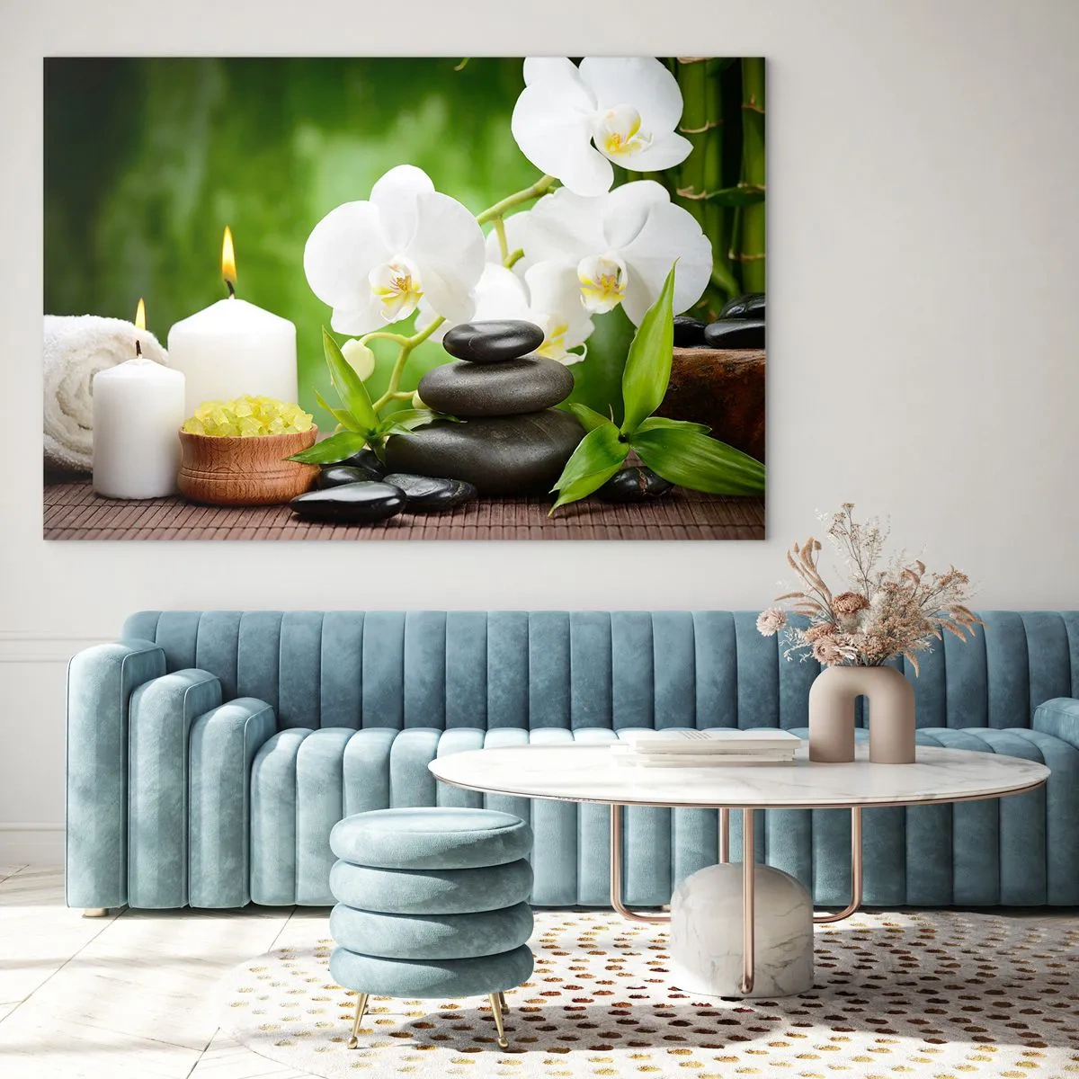 Üveg kép - Illatos, virágos, finom érintés - 120x80 cm