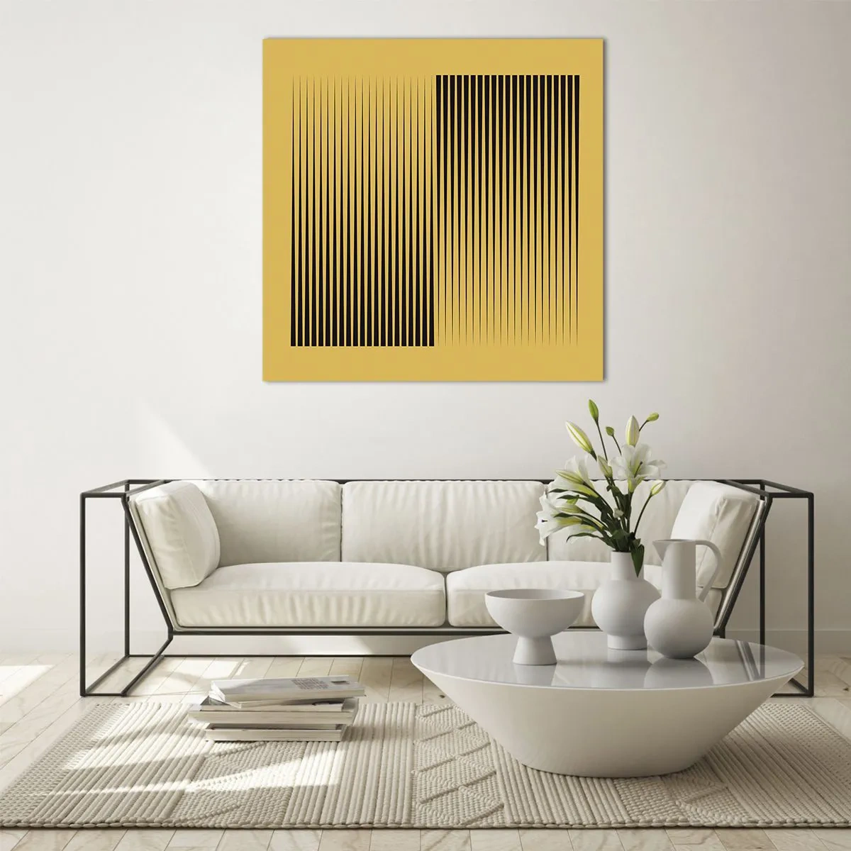 Üveg kép - Az ellentétek négyzete - 60x60 cm