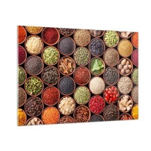 Üveg kép - A világ összes íze - 100x70 cm