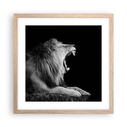 Poszter világos tölgy keretben - Kétség nélkül - 40x40 cm