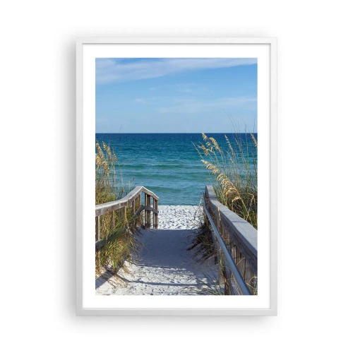 Poszter fekete keretben - Napsütésben, szélben - 50x70 cm