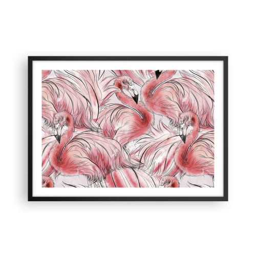 Poszter fehér keretben - Madári corps de ballet - 70x50 cm