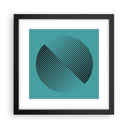 Poszter fehér keretben - A kör - egy geometriai variáció - 30x30 cm