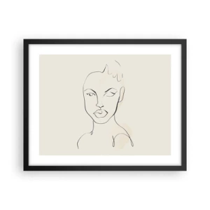 Poszter fehér keretben - Az érzékiség körvonala - 50x40 cm