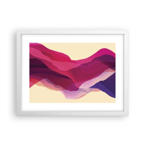Poszter fekete keretben - Bíbor hullámok - 40x30 cm
