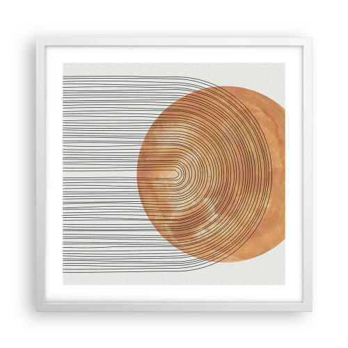 Poszter fekete keretben - Egy napsütéses kompozíció - 50x50 cm