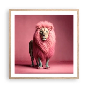 Poszter világos tölgy keretben - És már nem félsz - 60x60 cm