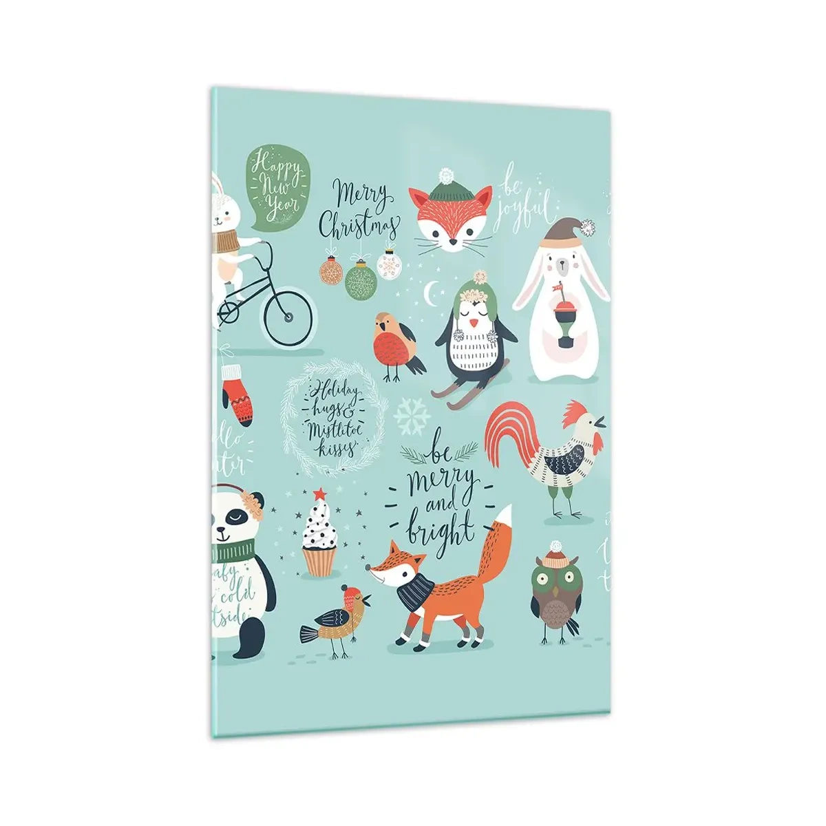 Üveg kép - Legyen mindig ünnep! - 80x120 cm