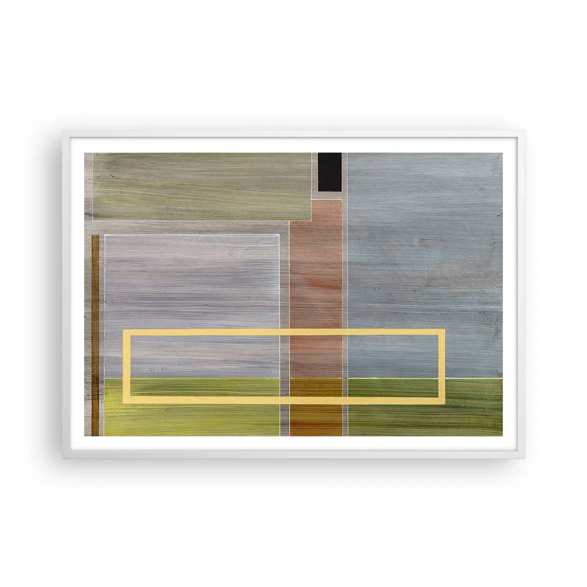 Poszter fekete keretben - Egyszerűen és nyugodtan - 100x70 cm
