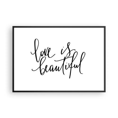 Poszter fehér keretben - Olvass és ismételj - 100x70 cm