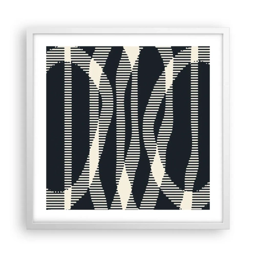 Poszter fekete keretben - Sötétség megtörése kísérlete - 50x50 cm