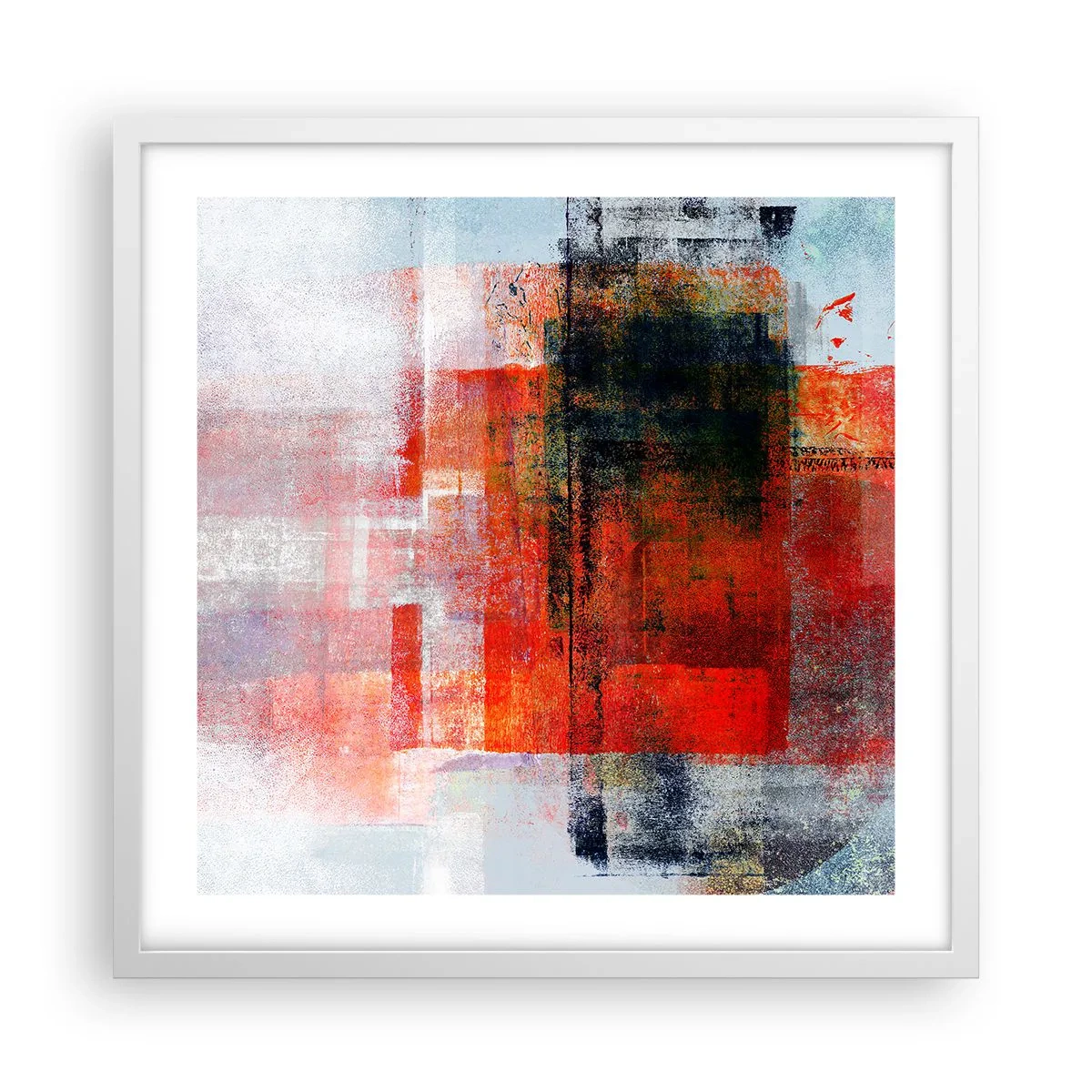 Poszter fekete keretben - Izzó kompozíció - 50x50 cm