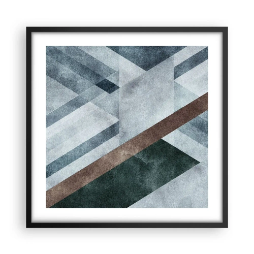 Poszter fehér keretben - A geometria kifinomult eleganciája - 50x50 cm