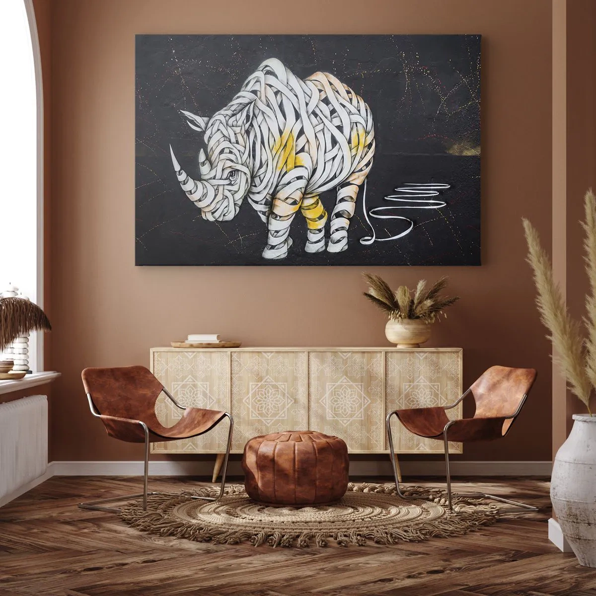 Vászonkép - A vastag bőr egy mítosz - 100x70 cm