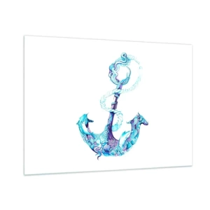 Üveg kép - A tenger titkainak bizalmasa - 100x70 cm