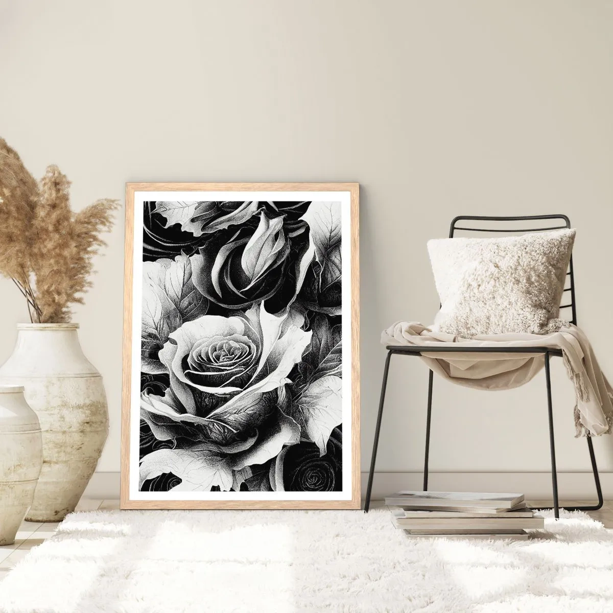 Poszter világos tölgy keretben - Mindig a királynő - 70x100 cm