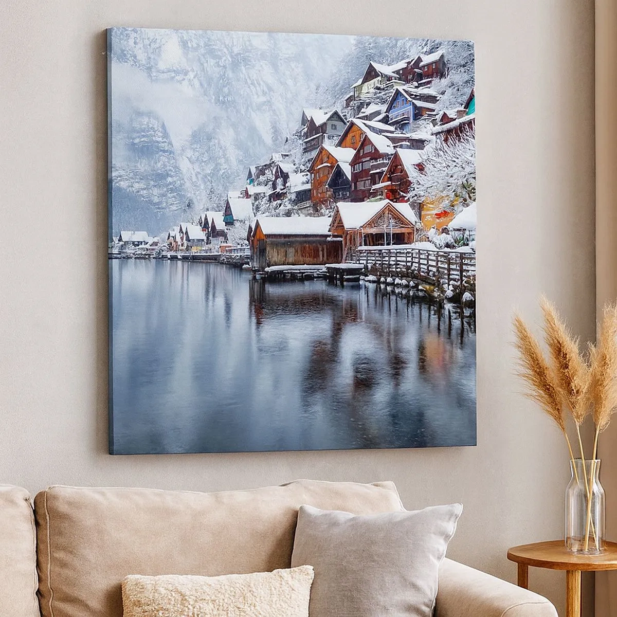 Vászonkép - Téli díszben - 30x30 cm