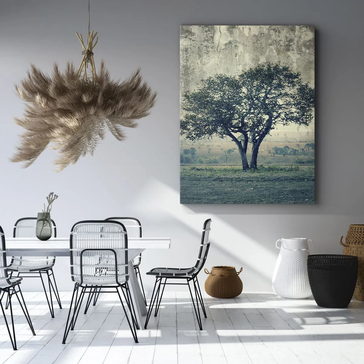 Vászonkép - Almafa a kék mezőn? - 50x70 cm
