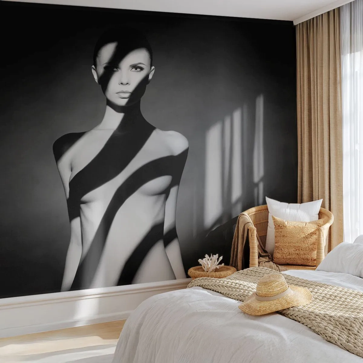 Fotótapéta Standard Eco - Fényben és árnyékban - Nő, Test, Darab - 250x175 cm