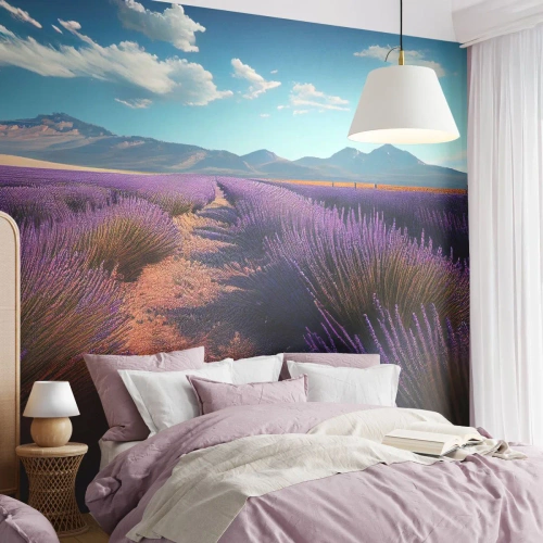 Fotótapéta Premium Sand - Illatos mezők - Levendula, Horizont, Tájkép - 100x70 cm