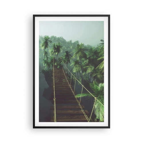 Poszter fehér keretben - A zöldellő hullámok felett - 61x91 cm