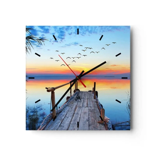 Falióra, Óra - Ideje visszamenni… - 40x40 cm