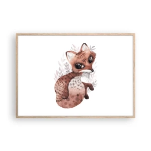 Poszter világos tölgy keretben - Csak szeretnivaló - 100x70 cm