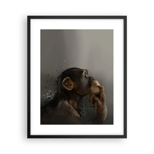 Poszter fehér keretben - Biztosan gondolkodó - 40x50 cm