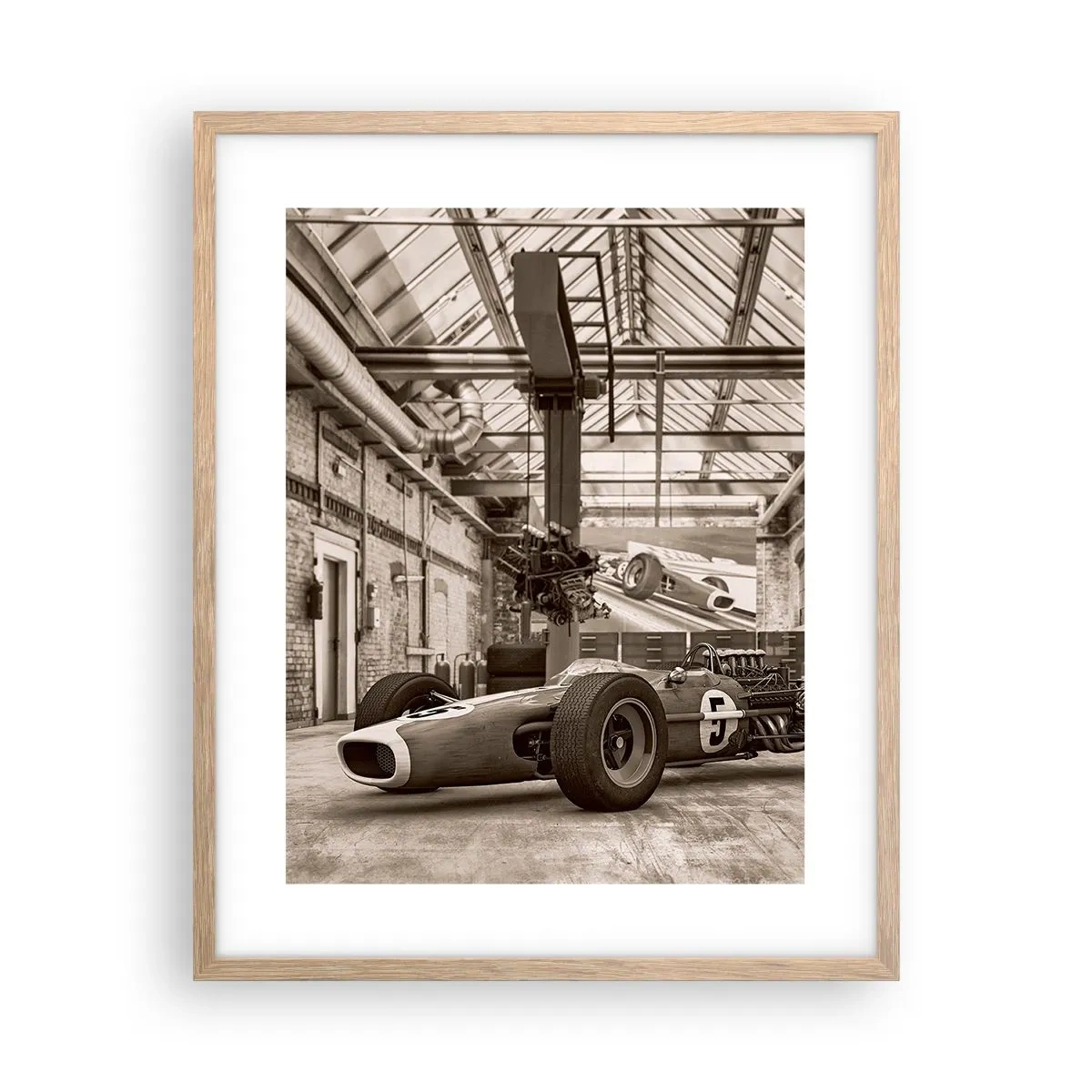 Poszter világos tölgy keretben - A győztes pihenője - 40x50 cm