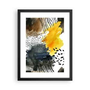 Poszter fehér keretben - Az elemek találkozása - 30x40 cm