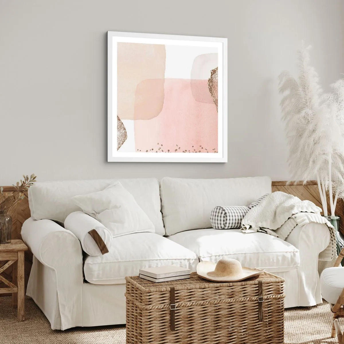 Poszter fekete keretben - Egy pillantás a színeken keresztül - 50x50 cm