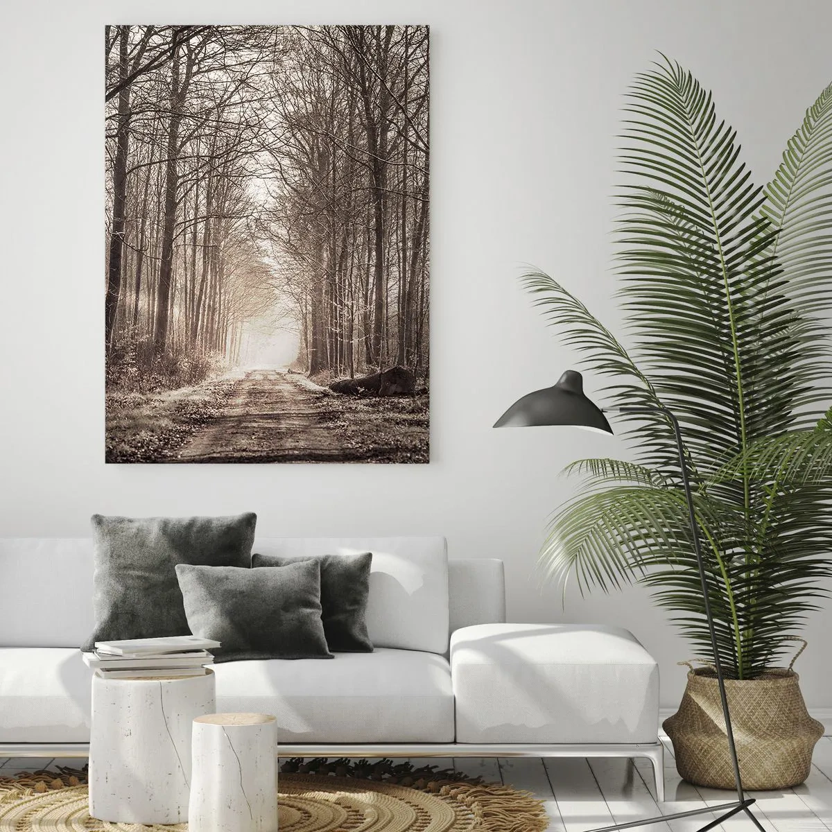 Üveg kép - Erdei katedrális - 50x70 cm