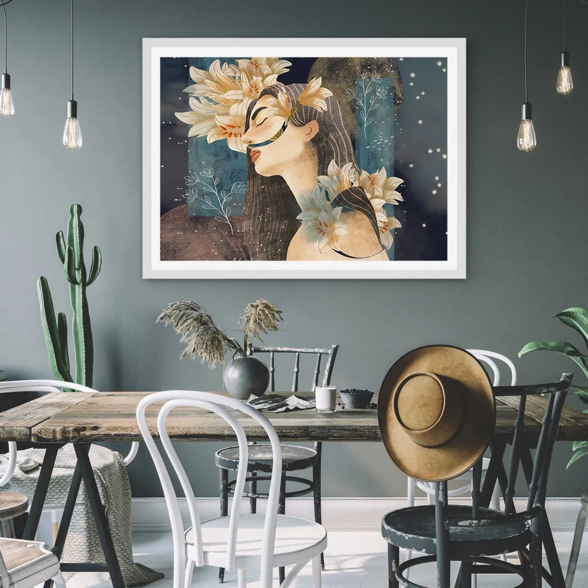 Poszter fekete keretben - Mese egy liliomos hercegnőről - 91x61 cm