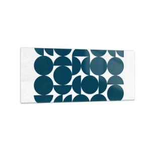 Üveg kép - Körök és félkörök - 120x50 cm