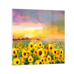 Üveg kép - A nap maga szállt le a földre - 50x50 cm
