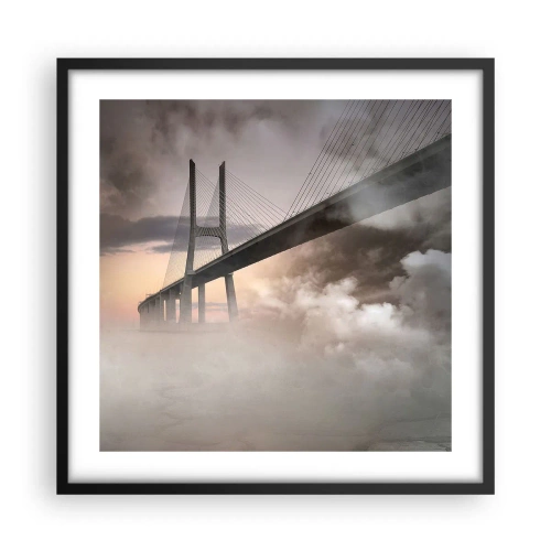 Poszter fehér keretben - A nem létező folyó mentén - 50x50 cm