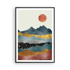 Poszter fehér keretben - A világ keresztmetszete - 70x100 cm