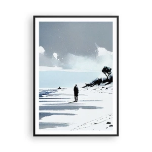 Poszter fehér keretben - Egyedül - 70x100 cm