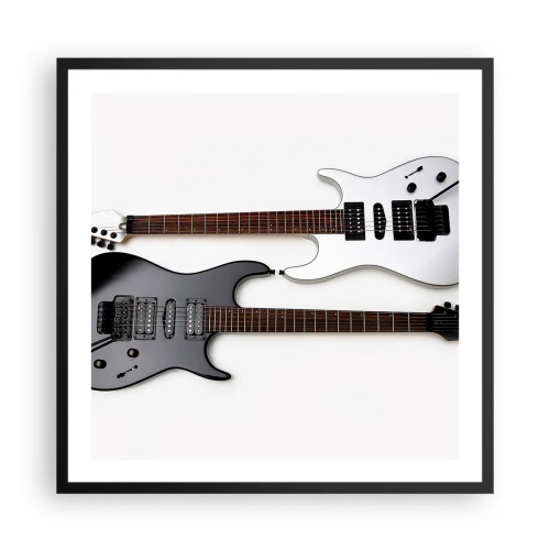 Poszter fehér keretben - A formák harmóniája - 60x60 cm