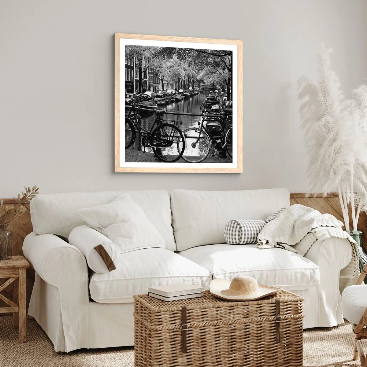 Poszter világos tölgy keretben - Nagyon holland látvány - 30x30 cm