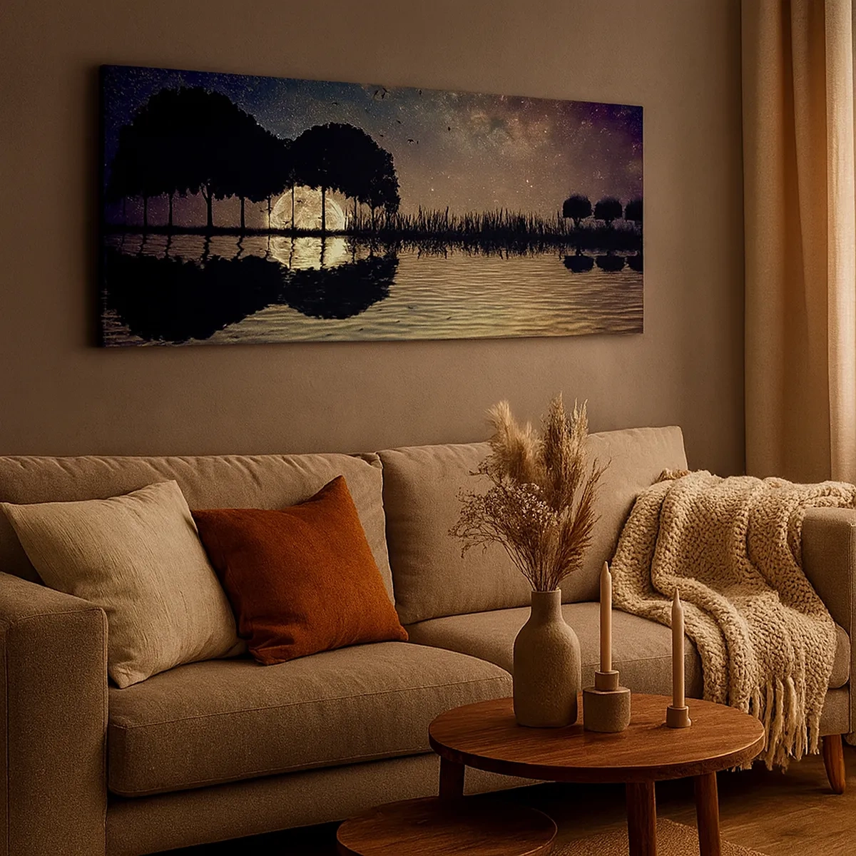 Vászonkép - Éjszaka a világ végén - 30x30 cm