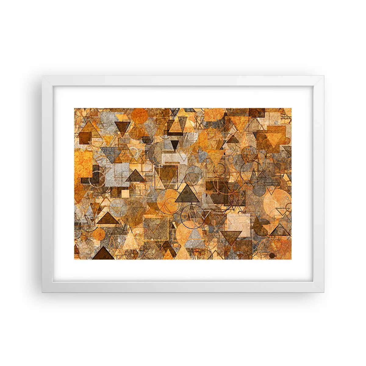 Poszter fekete keretben - Formában a világ - 40x30 cm