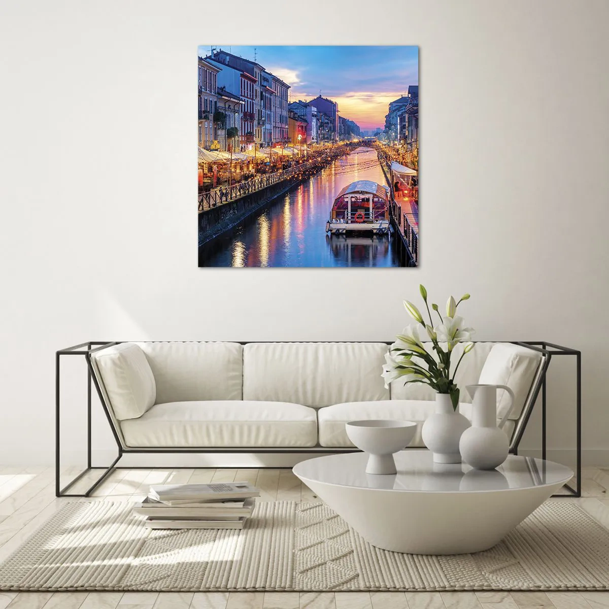 Üveg kép - Fény és öröm estéje - 60x60 cm