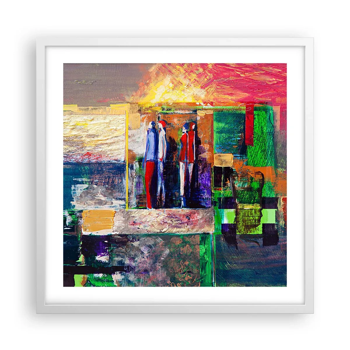 Poszter fekete keretben - Kapcsolatok és érzelmek - 50x50 cm