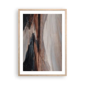 Poszter világos tölgy keretben -  Békés völgy - 50x70 cm