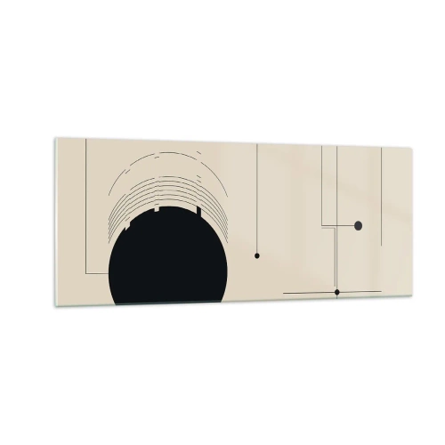 Üveg kép - Ruganyos és dinamikus kompozíció - 100x40 cm