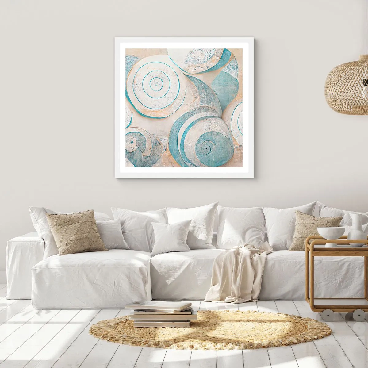 Poszter fekete keretben - Mit rejt a kagyló? - 60x60 cm